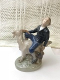 Royal Copenhagen Figurine Boy On Goat
