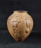 Stoneware Pottery Vase by J Edward Barker 1989