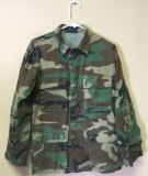 Vintage Viet Nam US Marine Fatigue Hot Weather Woodland Jacket Circa 1960 1970
