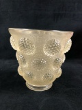 Vintage Verlys Glass Gem Vase Of Raspberries Les Cabochon Signed 1930