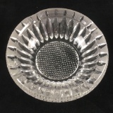 Vintage Cut and Etched Crystal Glass Ashtray
