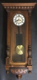 Antique Gebruder Resch Vienna Pendulum Wall Clock