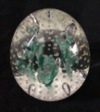 Glass Art Egg Designer Joe Rice 2002 Blue