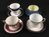 Lot of 4 Teacups and Saucers