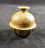 Vintage Indian Brass Temple Claw Bell