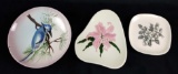 Set of 3 Hand Painted Vaisey Plates