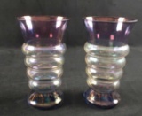 Vintage Art Deco Drinking Glasses Lot Of Two