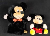 Vintage Disney Mickey Mouse Doll And Hand Puppet