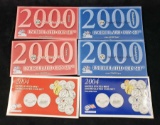 2000 and 2004 United States Mint Uncirculated Coin Sets