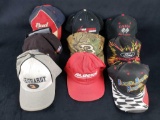 Lot of 9 Baseball Caps