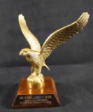 Vintage Brass Eagle Centerpiece Award