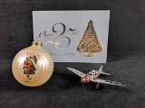 Lot Of Three Travel Ornaments With An Special Exclusive Hallmark Ornament