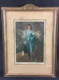 Vintage Blue Boy Winifred Jones Mezzoprint