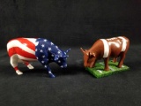 CowParade 2000 Americow the Beautiful 2011 The Ol Cowskin Retired Figurine Westland Giftware