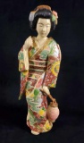 Traditional Geisha Woman Resin Statue