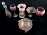 Lot of 6 Nouveau Art Glass by Rueven Items