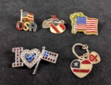 USA Pins And Charms Disney