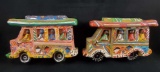 Folk Art Paper Mache Haitian Buses by R Serge