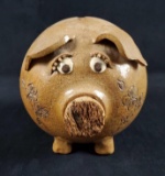 Adorable Vintage Hand Made Piggy Bank