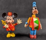 Vintage Disney Mickey And Goofy Figures
