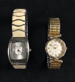 Quartz Vintage Midcentury Watches Womans Lot of 2