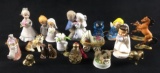 17 Piece Ceramic and Metal Figurine Lot