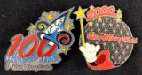 Metal Enamel Refrigerator Magnets Lot of 2