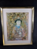 Sold Out Michio by Edna Hibel Exclusive Framed Print Edition of 1000
