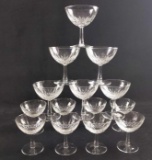 Fifth Avenue Crystal Medallion Wine Glasses Set of 6, 15.5 oz, Long Stem  Durable Glass Cups, Textured Etched Patterns