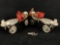 Vintage Globe Union No. 63 Metal Adjustable Skates & Key