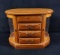 Wooden Jewelry Cabinet W Side Necklace Hangers