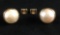 Vintage 14K Gold Pearl Earrings