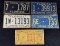 Five Vintage Florida License Plate 50 to 70 B