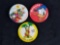 Disney Lot Of Three VIntage Pin Buttons B