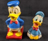 Donald Duck Vintage Piggy Banks Lot Of Two