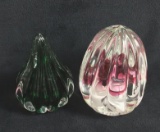 Glass Art Designer Paperweight Joe Rice Lot