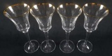 Set of 4 Mikasa Jamestown Gold Goblet B