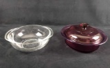 Two Pyrex And Vision Glass Cookware