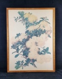 L. Sexton Screenprint Yellow Flowering Ohia Hawaiian Tree