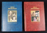 2 Volumes Readers Digest Great Biographies