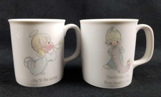 Set Of Two Precious Moments Mugs 1985