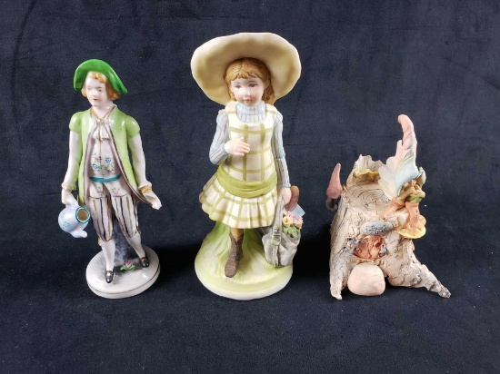 Lot of 3 Ceramic Figurines