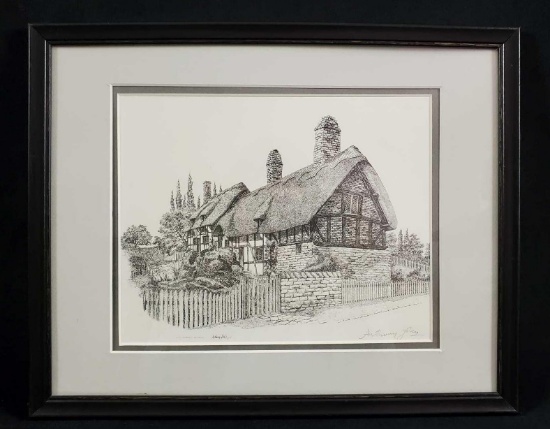 Anthony John Signed Print Anne Hathaways Cottage