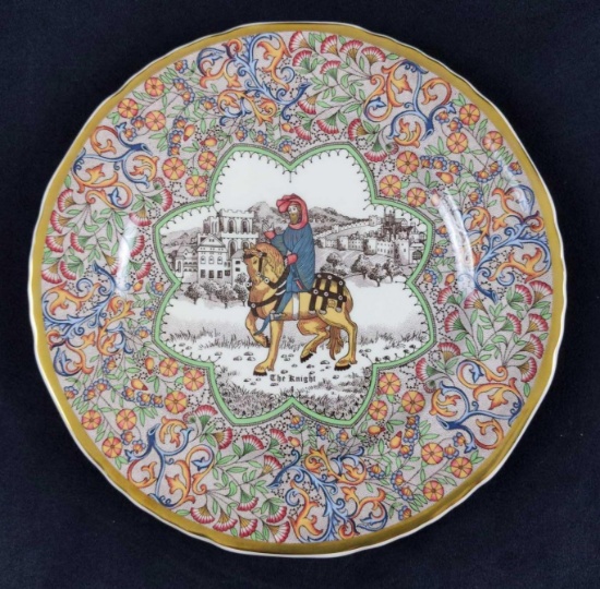 Vintage Mason Plate Canterbury Pilgrims The Knight