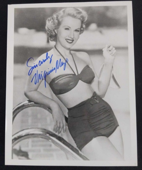 Autographed Virginia Mayo Bathing Suit Photo