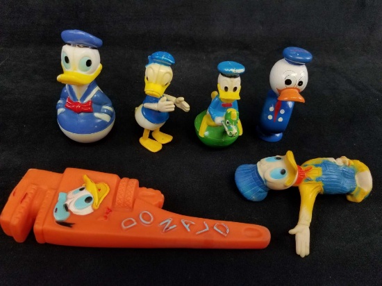 Disney Donald Duck Vintage Toy Lot of 6
