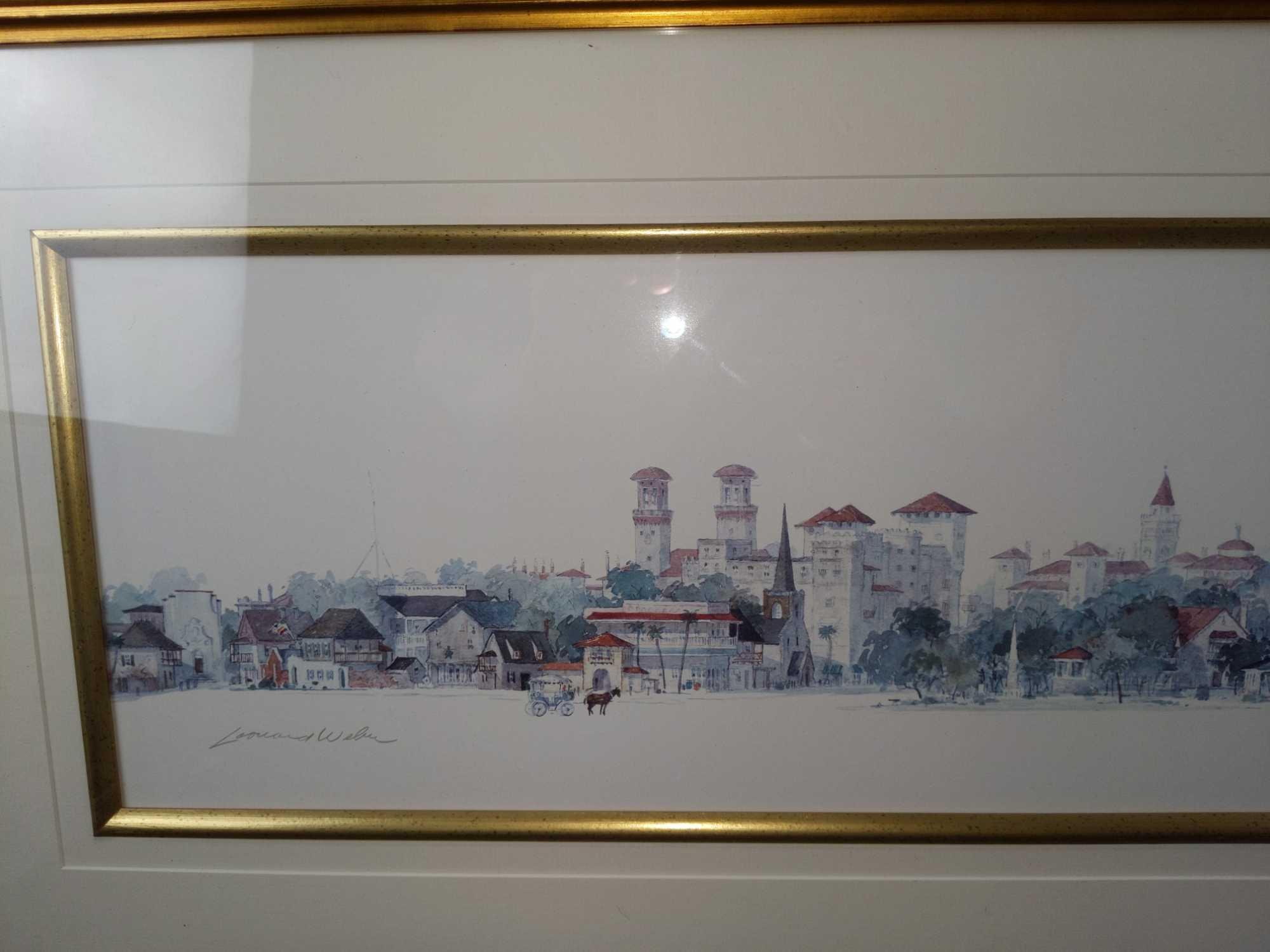 Leonard Weber Framed Print St Augustine Florida | Proxibid