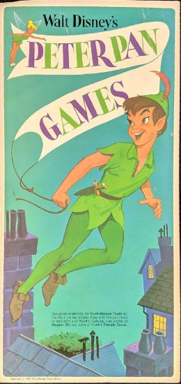 NOS 1969 Hunt’s Catsup Walt Disney’s Peter Pan Games 