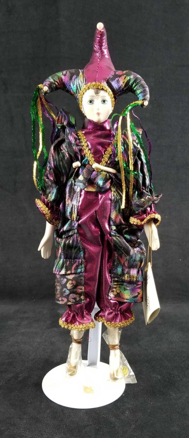 Porcelain Ceramic Mardi Gras Jester Harlequin Proxibid