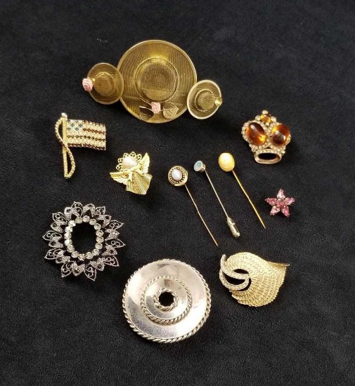 Vintage Pin Lot Of 11